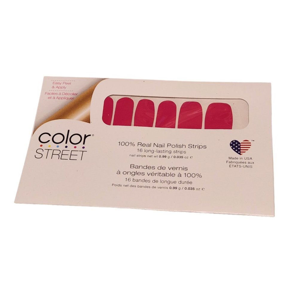 New Unopened Color Street Nail Strips - Solid Dark Pink